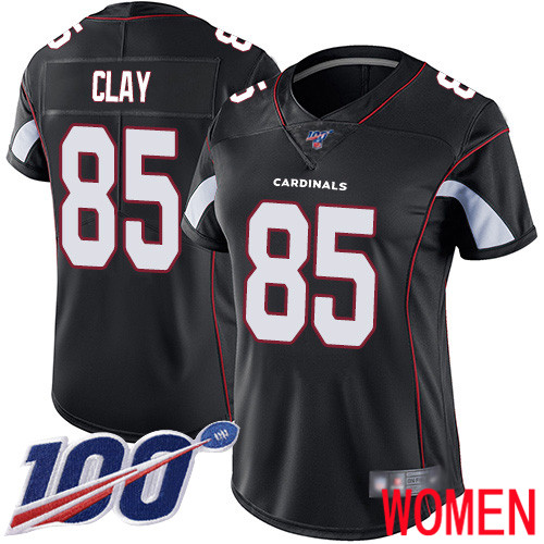 Arizona Cardinals Limited Black Women Charles Clay Alternate Jersey NFL Football #85 100th Season Vapor Untouchable->arizona cardinals->NFL Jersey